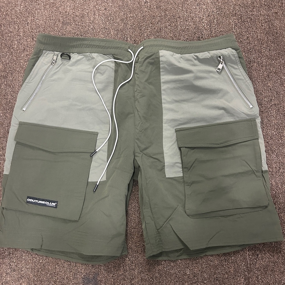 Men's Green Cargo Shorts